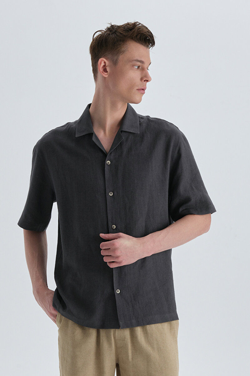 Dagi Mens Anthracite Shirt 22SM81002NG_ANT | DAGI