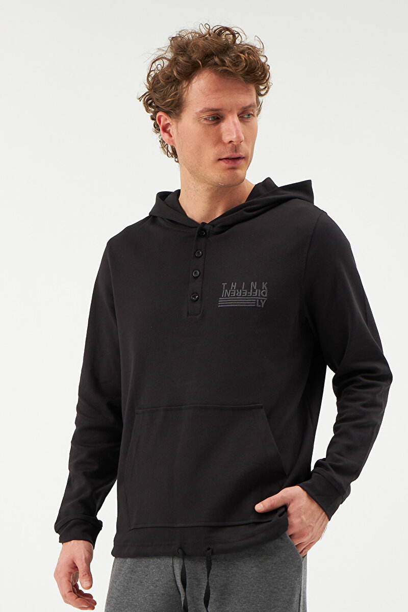 Dagi Mens Black Sweatshirt 21WM73006ME_SY | DAGI