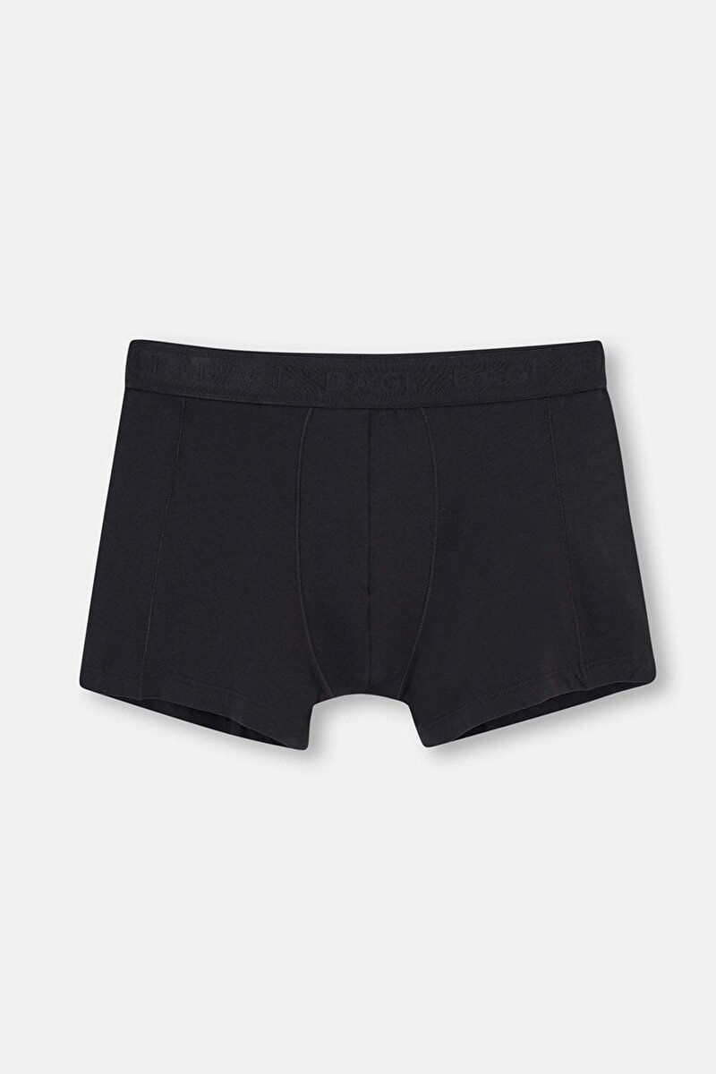 Siyah Basic Modal 3'lü Boxer E011000602_SY | DAGI