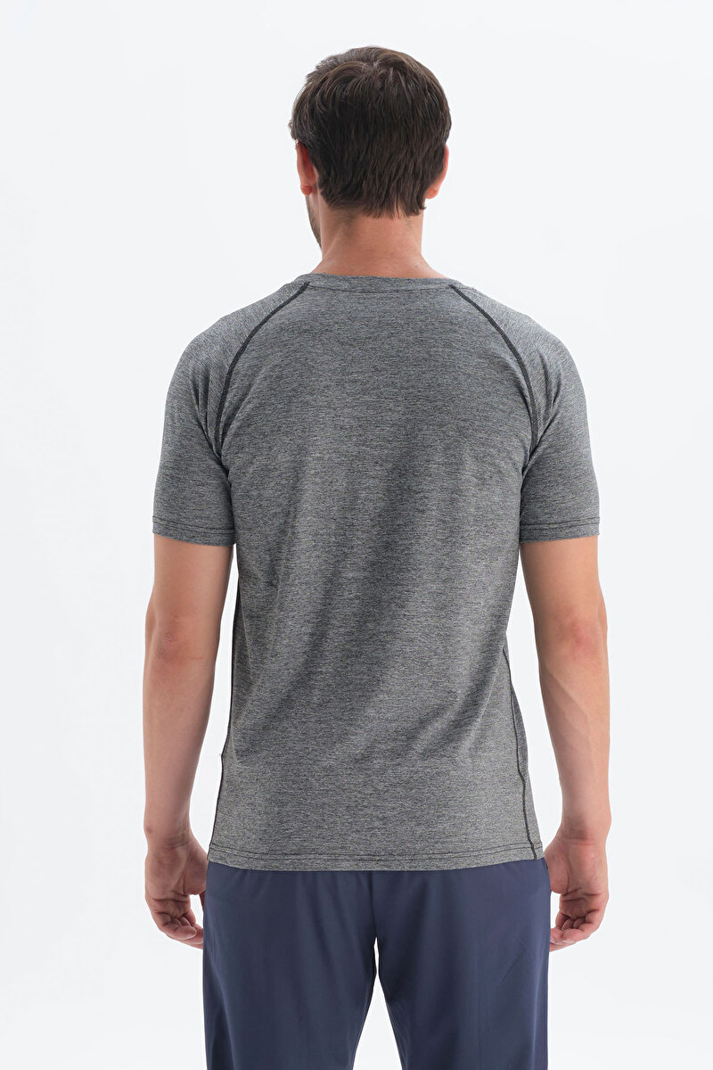 Dagi Mens Grey T-Shirt 22SM12079UK_GR | DAGI