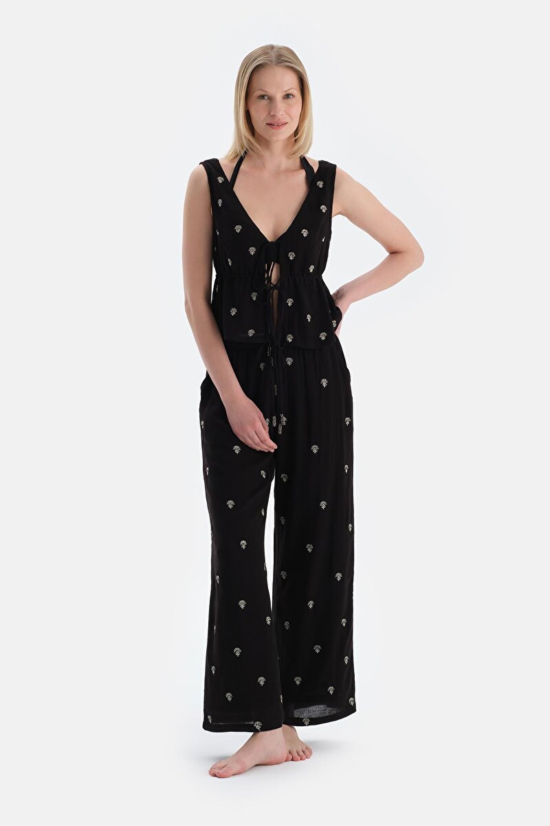 Siyah Pantolon 25SW44118BA_366 | DAGI