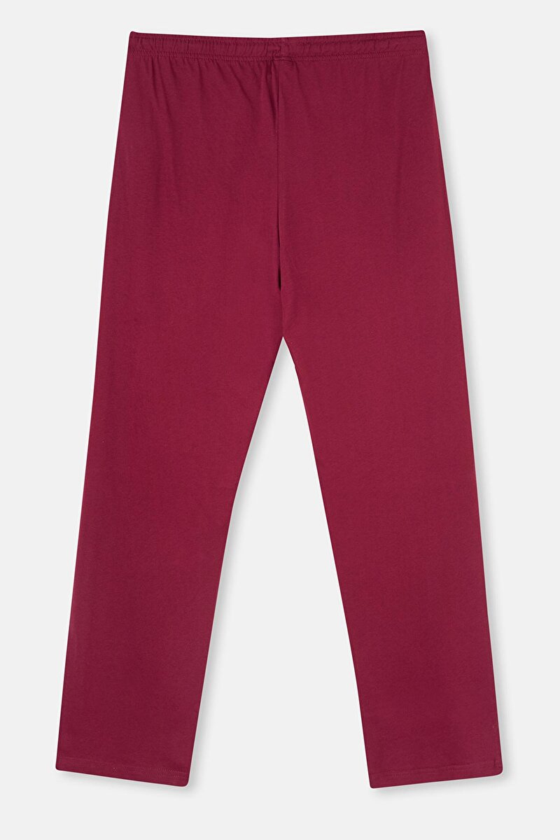 Bordo Süprem Cepli Pantolon Pijama Altı 24SM48111ME_310 | DAGI