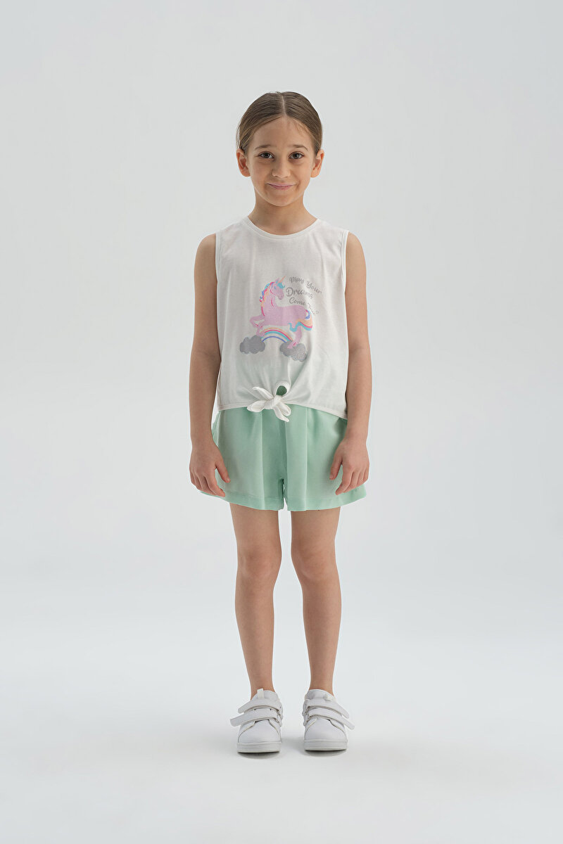 Dagi Girls Mint Shorts 22SG15055BD_MNT | DAGI