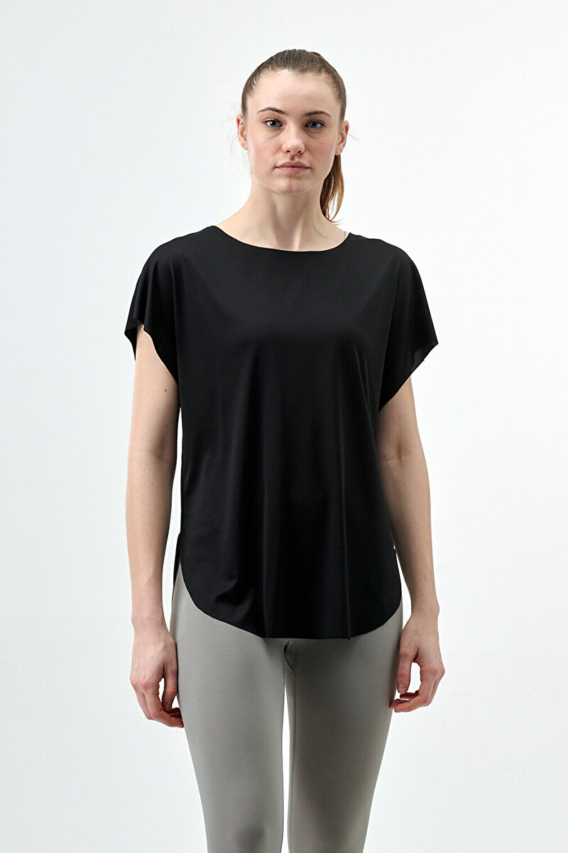 Dagi Active Siyah Reflektör Detaylı Kadın Spor T-Shirt
