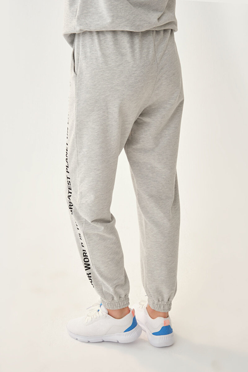 Dagi Womens Grey Melange Sweatpants 21WW15004BD_GRM | DAGI