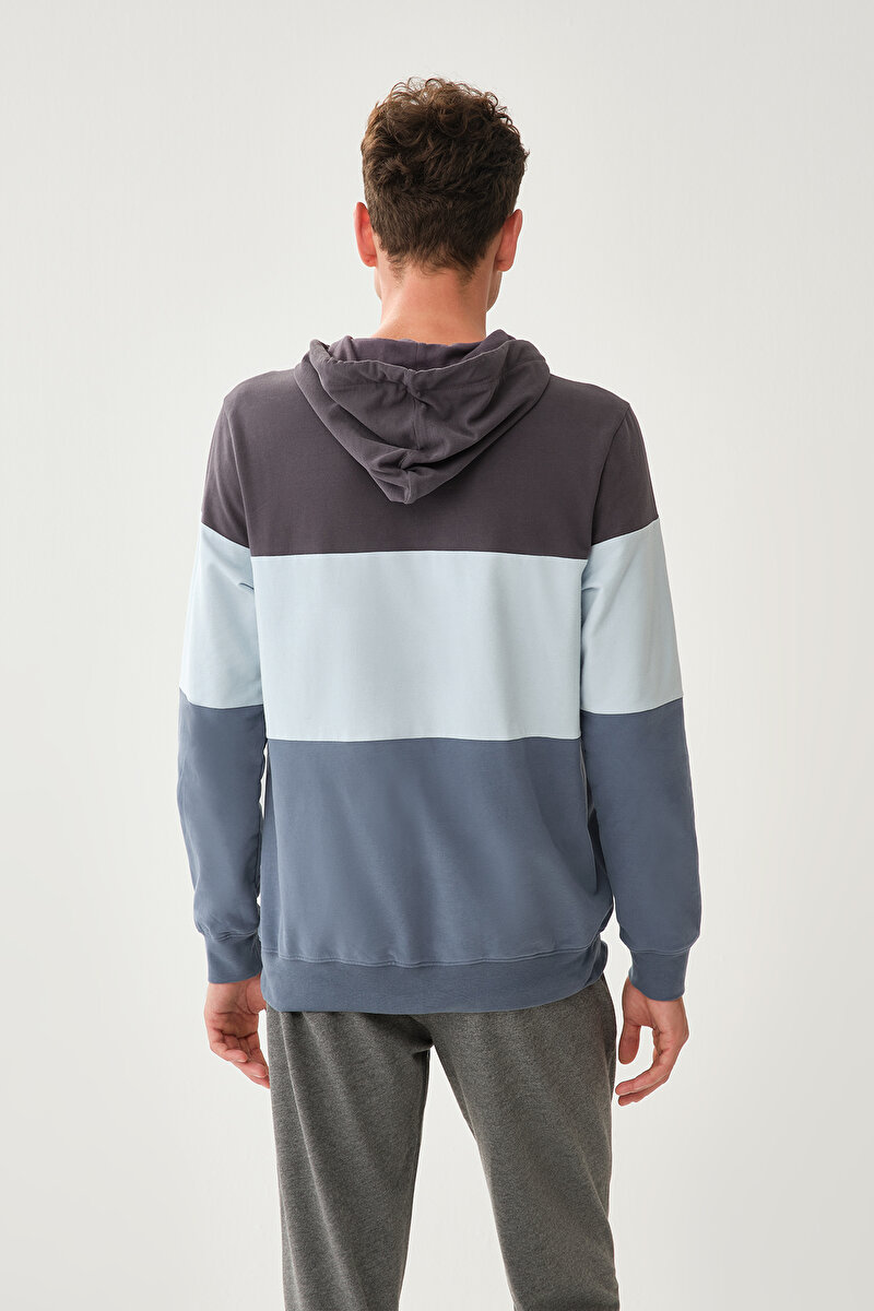 Dagi Mens Blue Sweatshirt 21WM12023ME_MV | DAGI