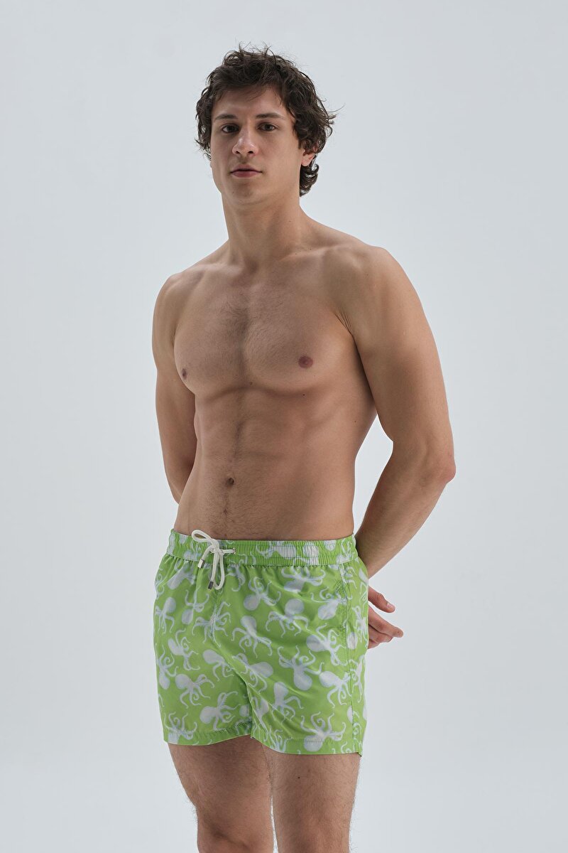 Dagi Mens Green Swimming Trunks 22SM45854ST_YES | DAGI