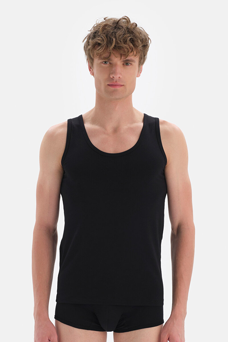 Dagi Mens Black Tanktop E011000350_SY | DAGI