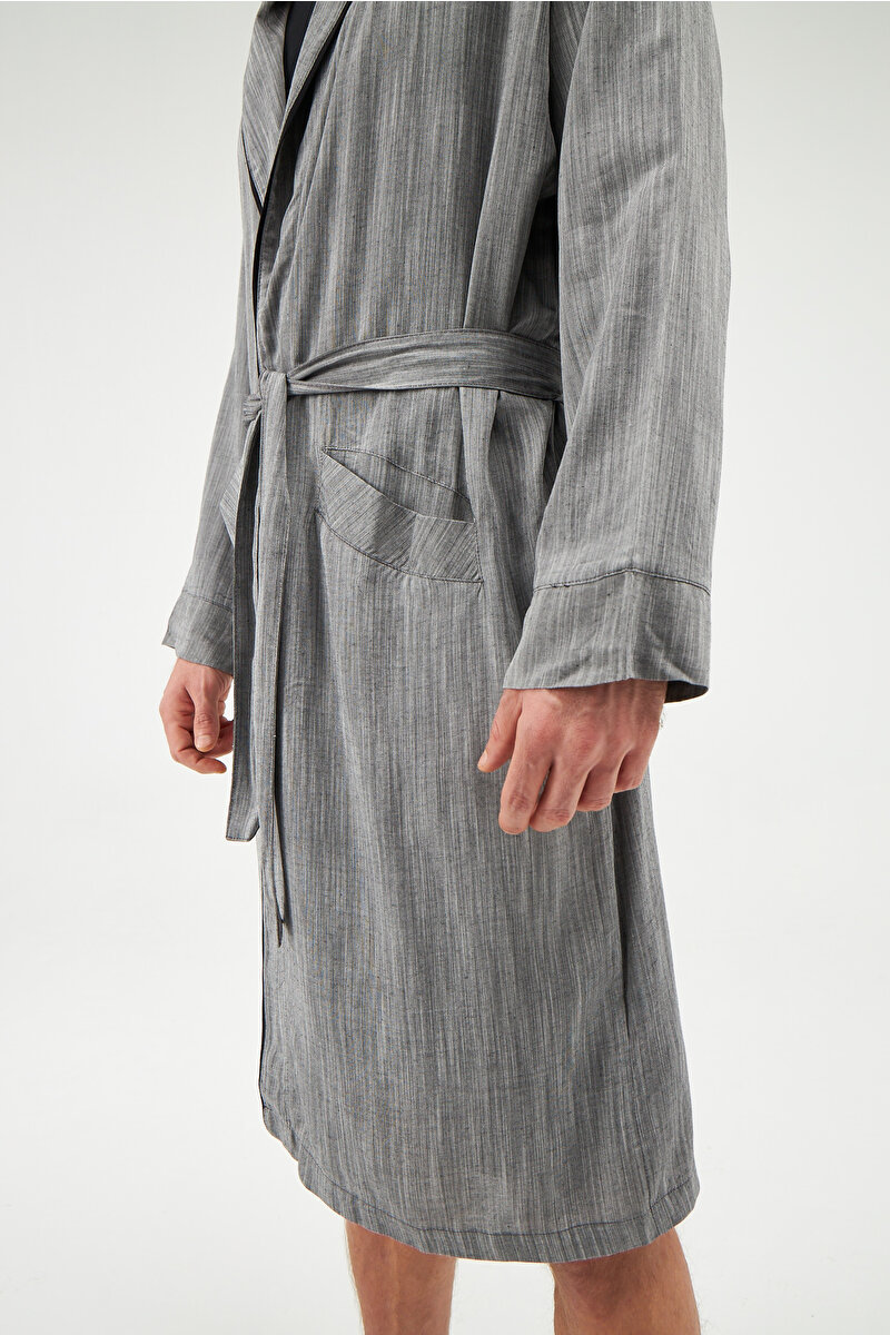 Dagi Mens Grey Melange Robe 21WM20003ME_GRM | DAGI