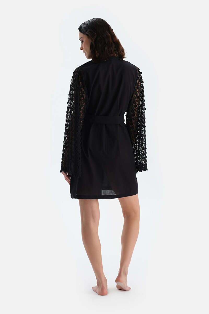 Siyah Kimono 25SW44087BA_366 | DAGI