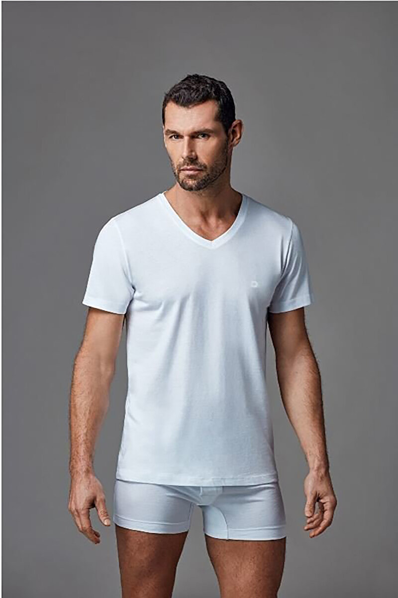 Dagi Mens White T-Shirt E011000120_BY | DAGI