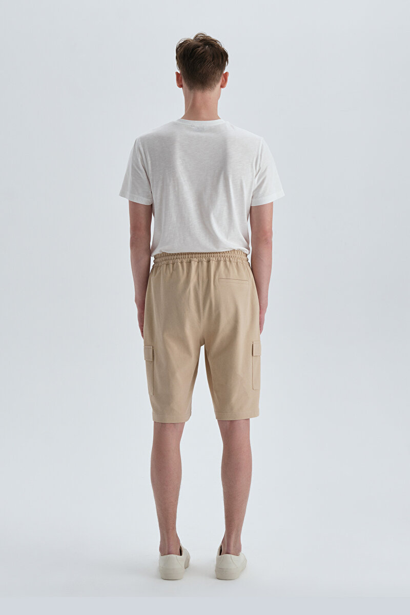 Dagi Mens Beige Shorts 22SM16074NG_BEJ | DAGI