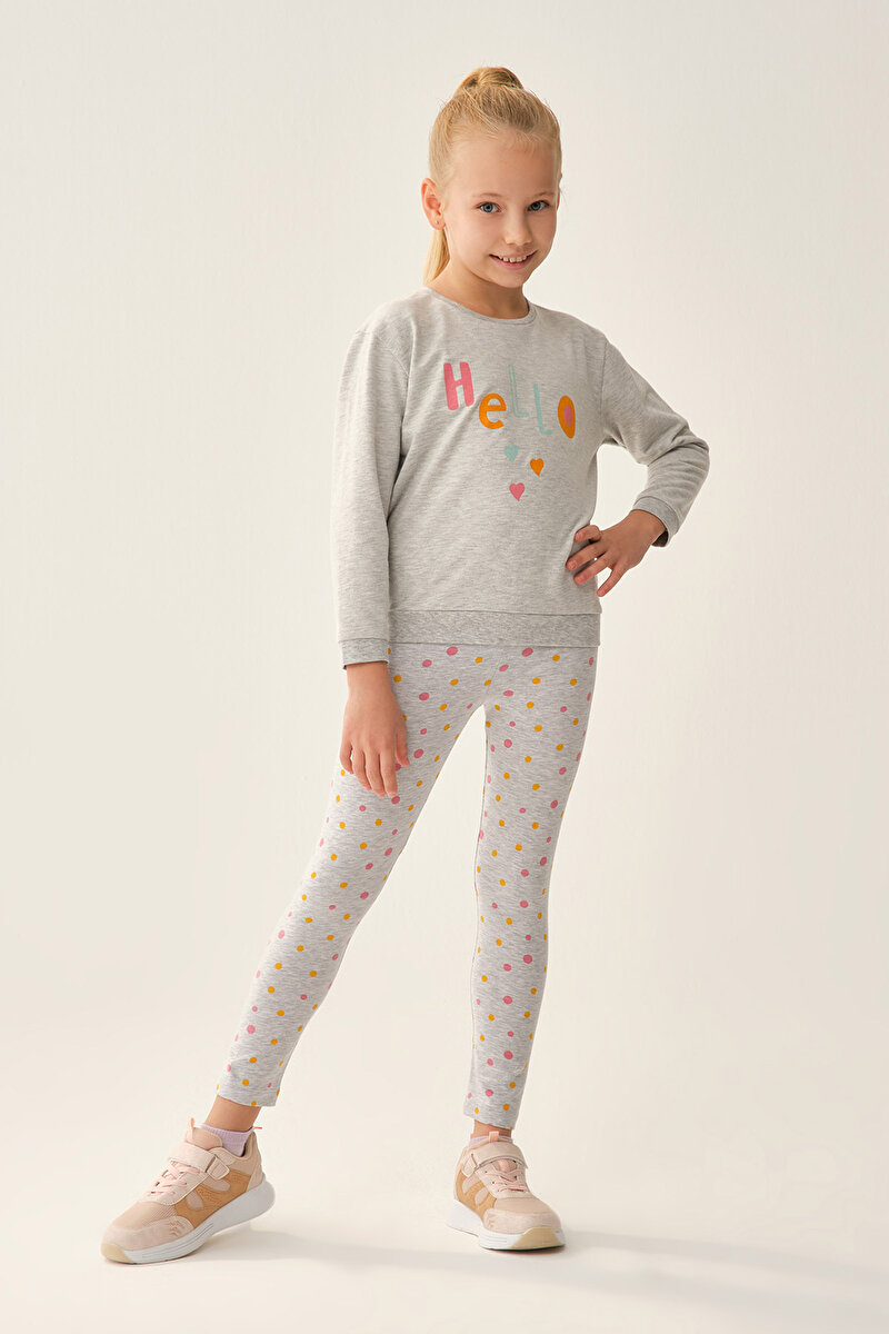 Dagi Girls Grey Leggings 21WG15022GB_GR | DAGI