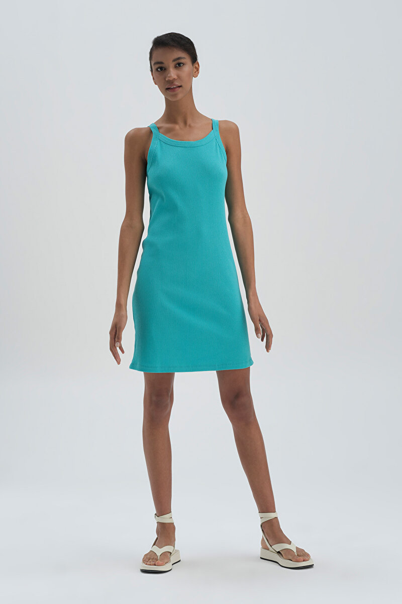 Dagi Womens Turquoise Dress 22SW86020BD_TUR | DAGI