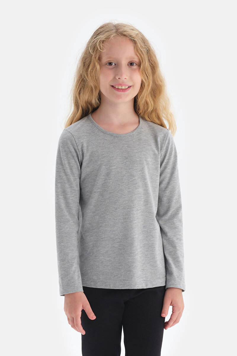 Dagi Boys Grey T-Shirt 22WU11129BD_GR | DAGI