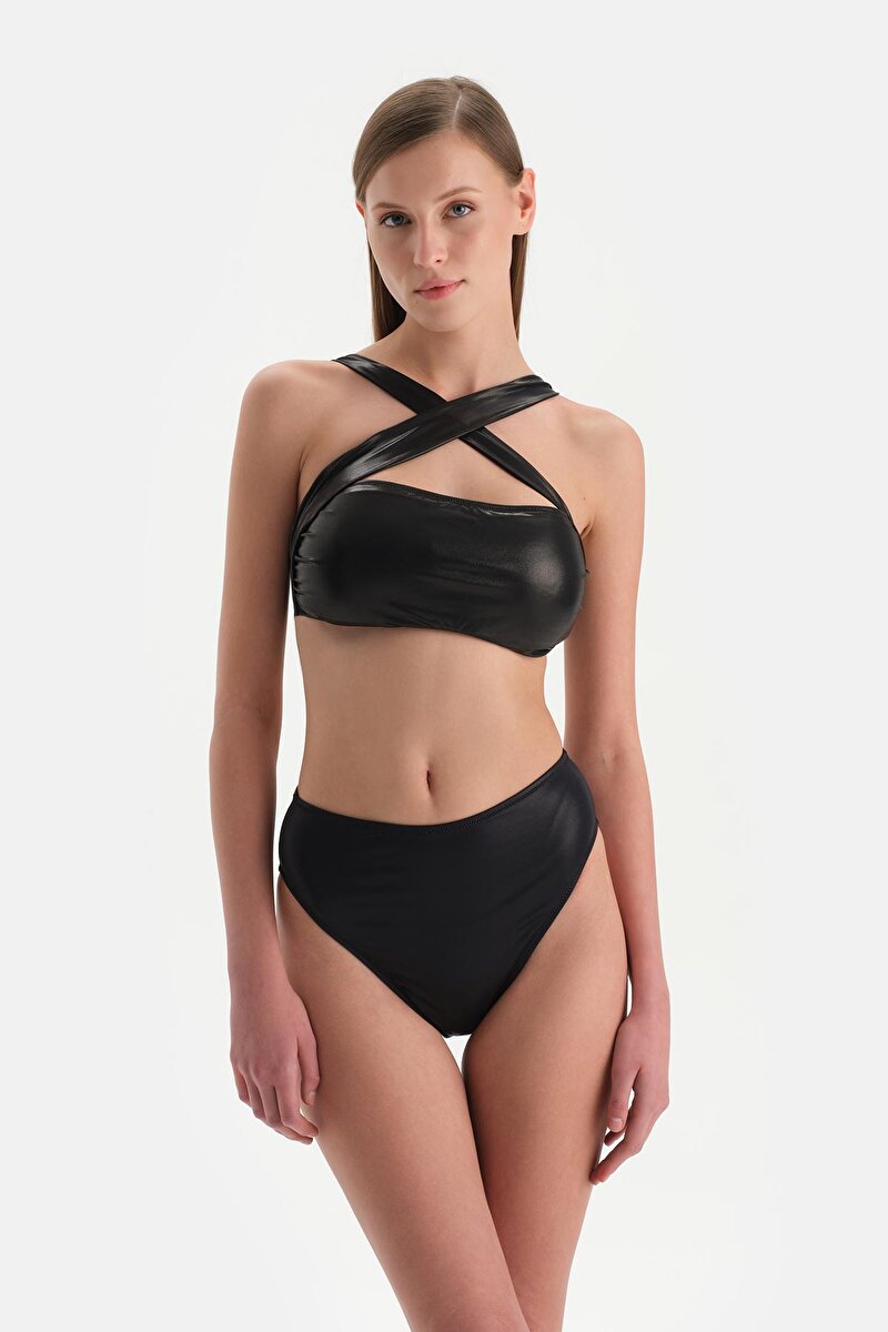 Siyah Halter Yaka Bikini Üstü 23SW82069ST_SY | DAGI