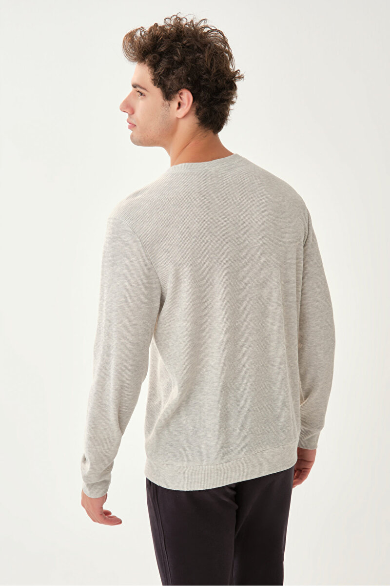 Dagi Mens Grey Melange Sweatshirt 21WM12001ME_GRM | DAGI