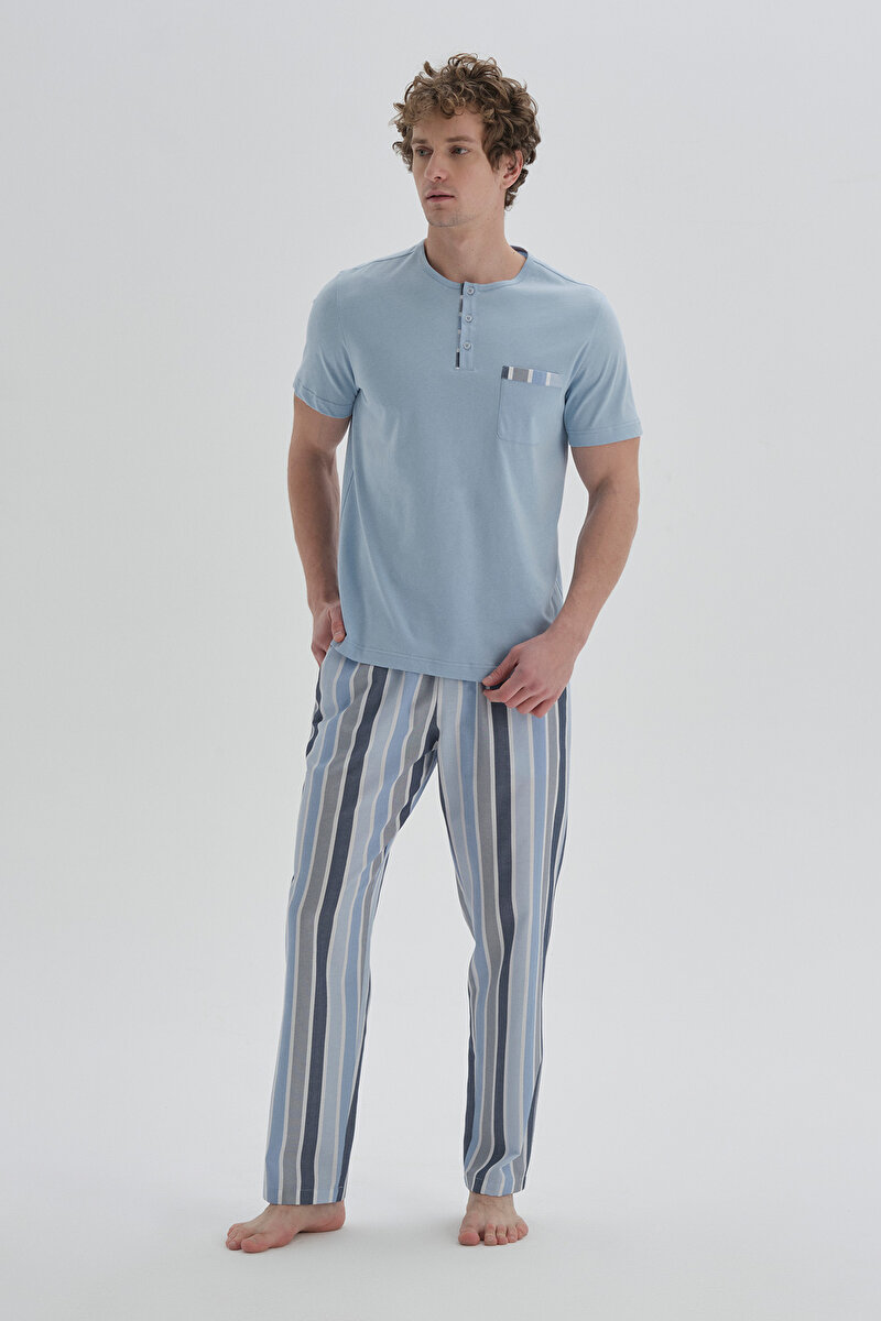 Dagi Mens Blue Pyjama Bottom 22SM48017NG_MV | DAGI