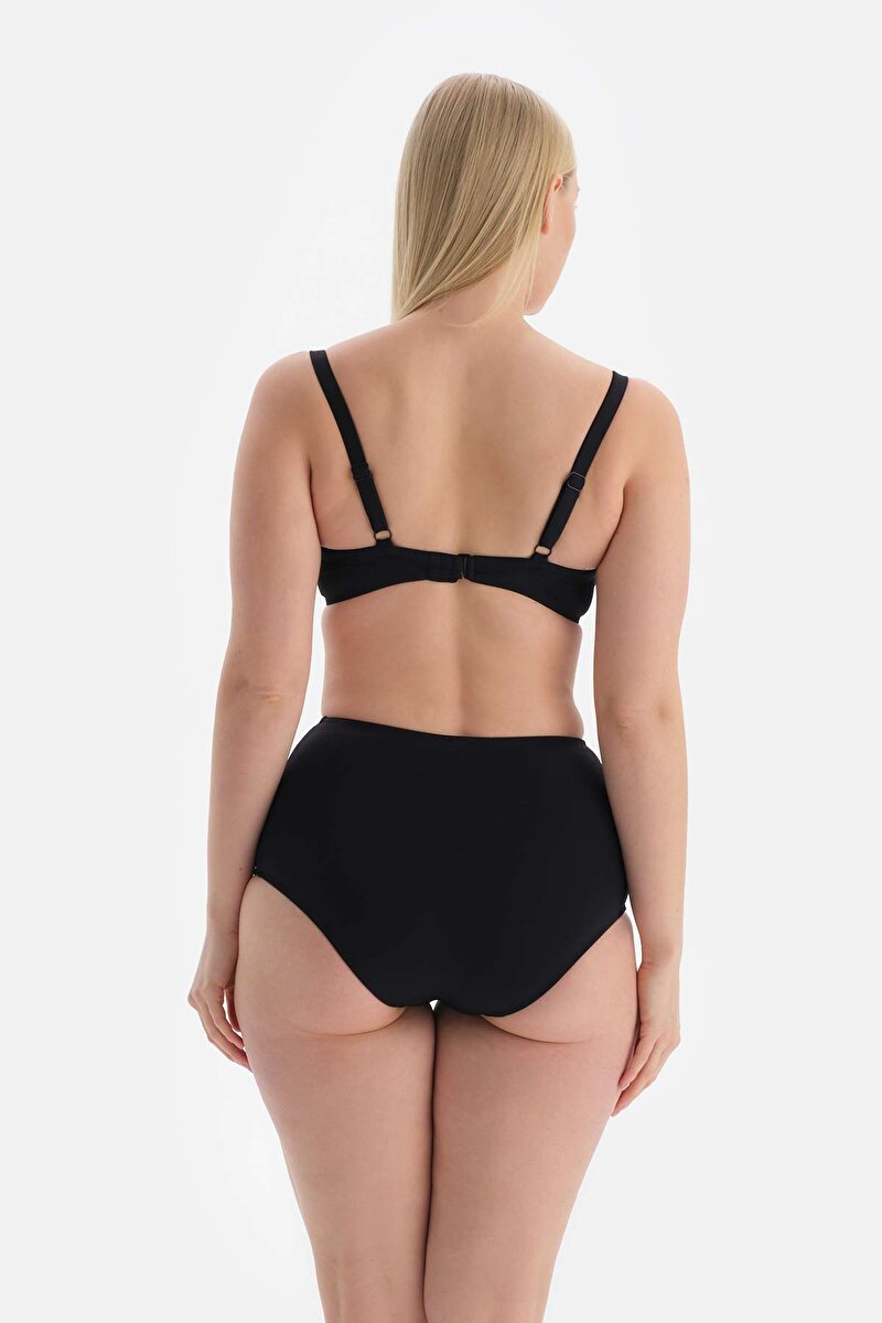 Siyah Yeşil Korseli Toparlayıcı Bikini Üstü 23SW82081ST_SY-YES | DAGI