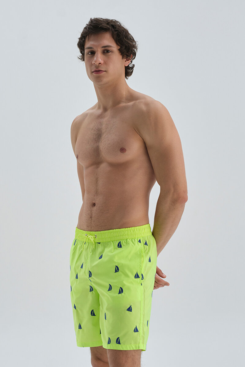 Dagi Mens Green Swimming Trunks 22SM45888ST_YES | DAGI