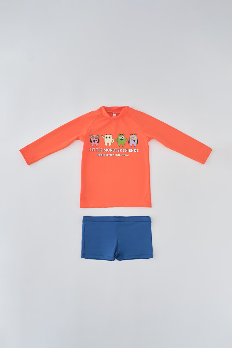 Dagi Boys Orange Short Set 22SC46021GB_TRC | DAGI