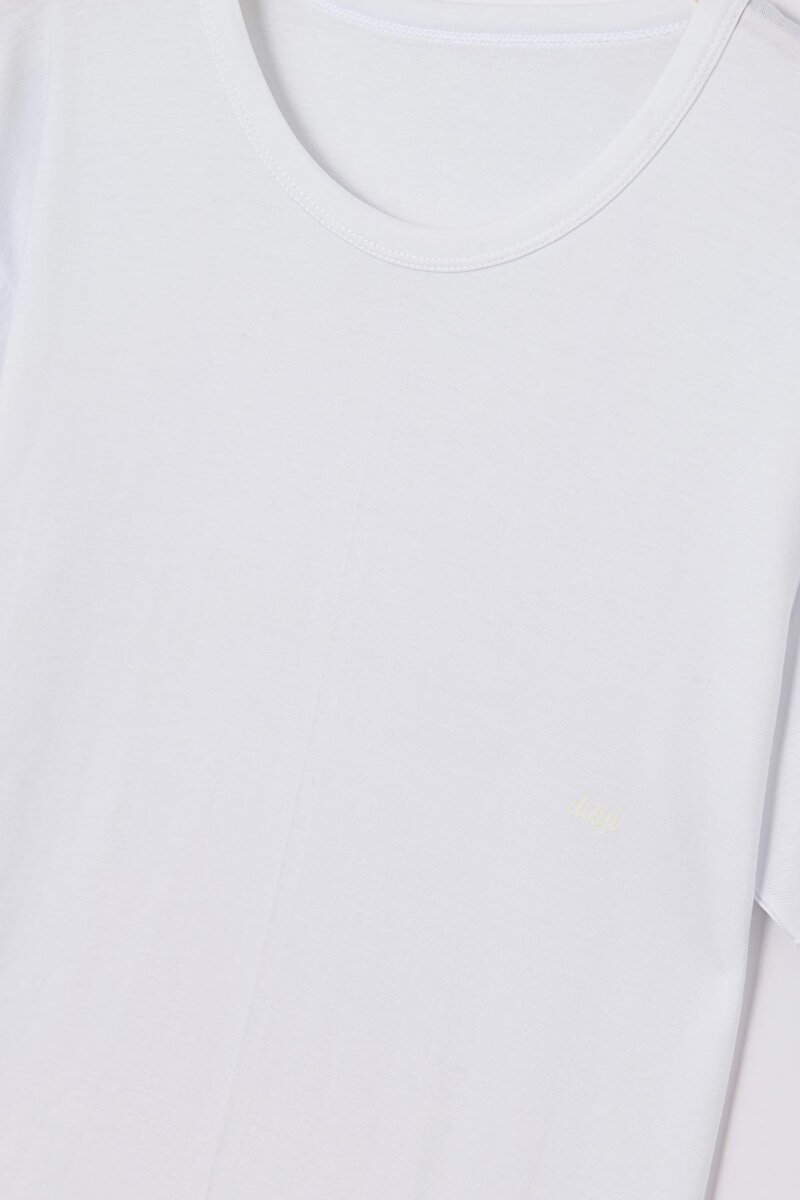 Dagi Mens White T-Shirt E011000160_BY | DAGI