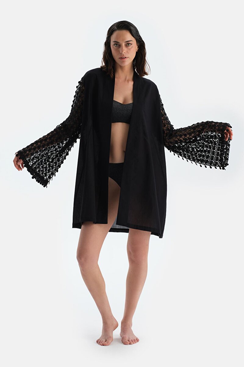 Siyah Kimono 25SW44087BA_366 | DAGI