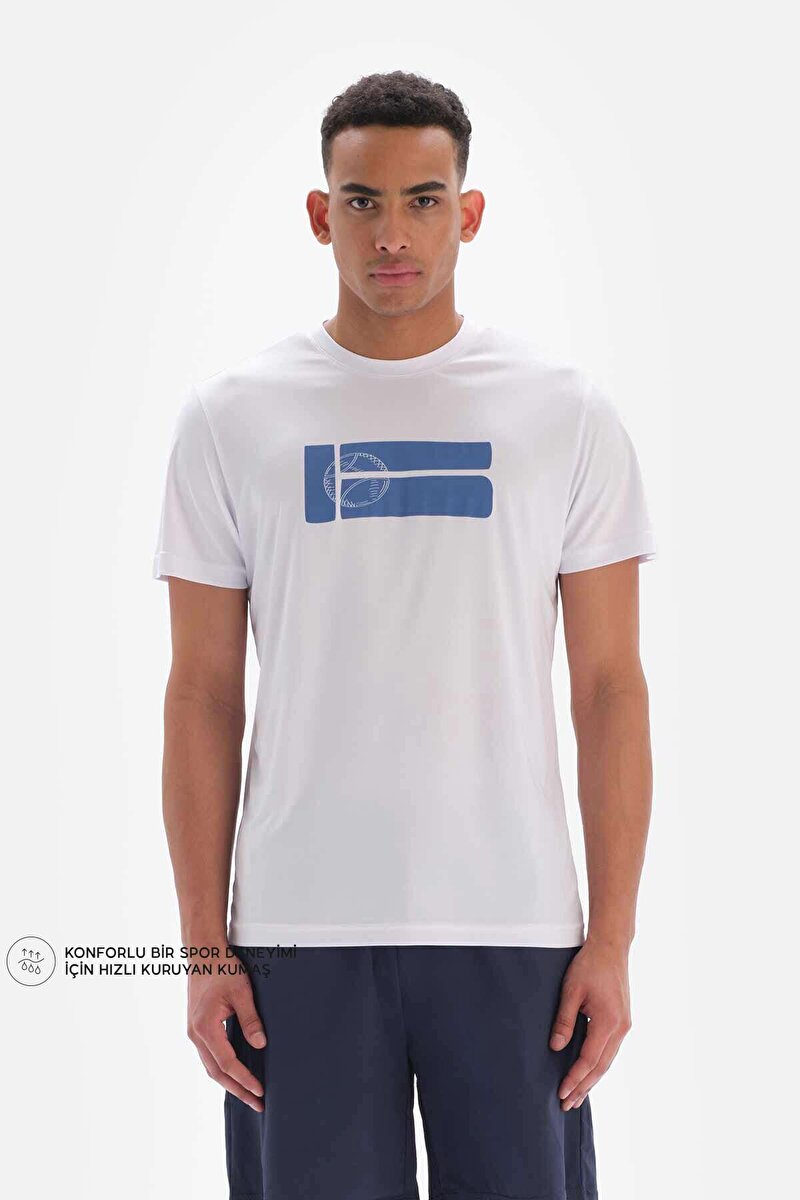 Dagi Active Beyaz Tenis Topu Baskılı T-Shirt