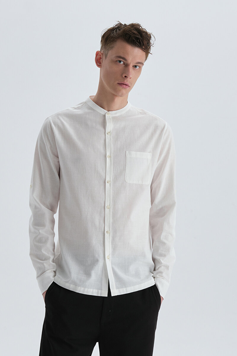 Dagi Mens White Shirt 22SM81005NG_BY | DAGI