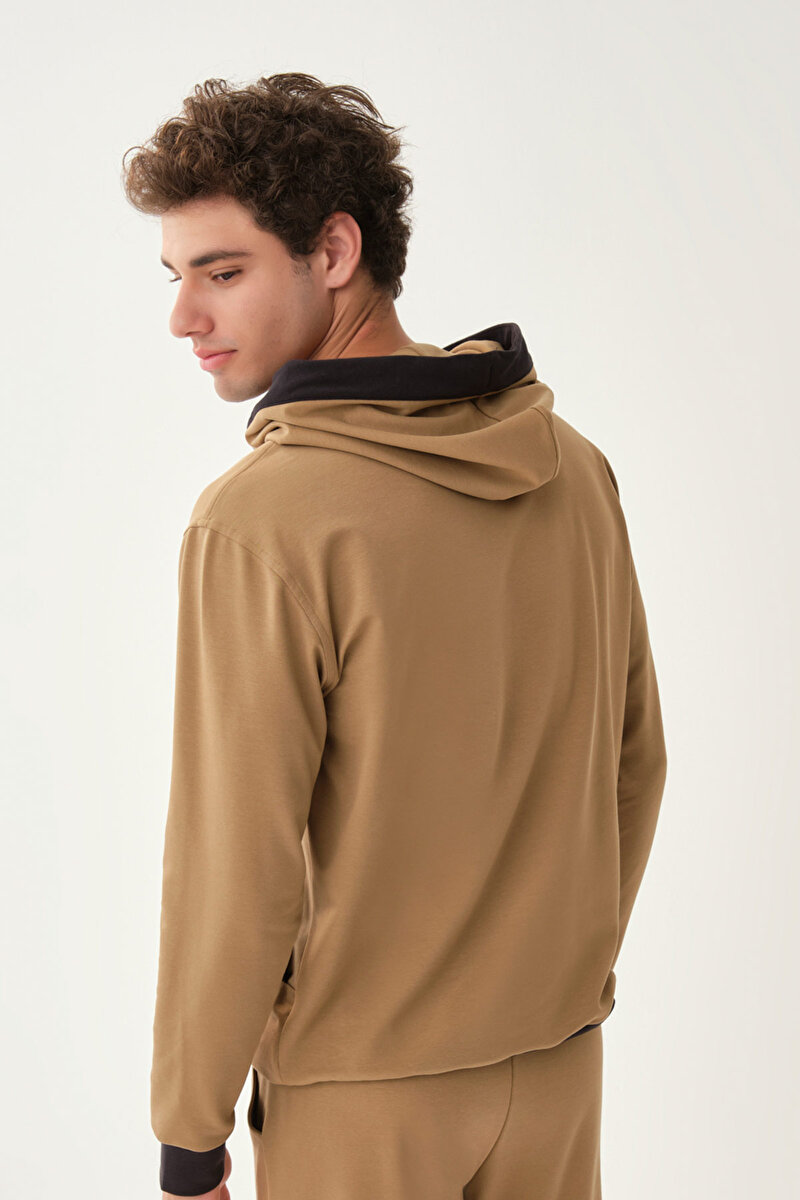 Dagi Mens Light Brown Sweatshirt 21WM12002ME_AKAH | DAGI