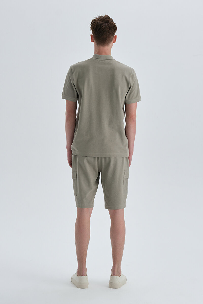 Dagi Mens Khaki T-Shirt 22SM12068NG_HK | DAGI