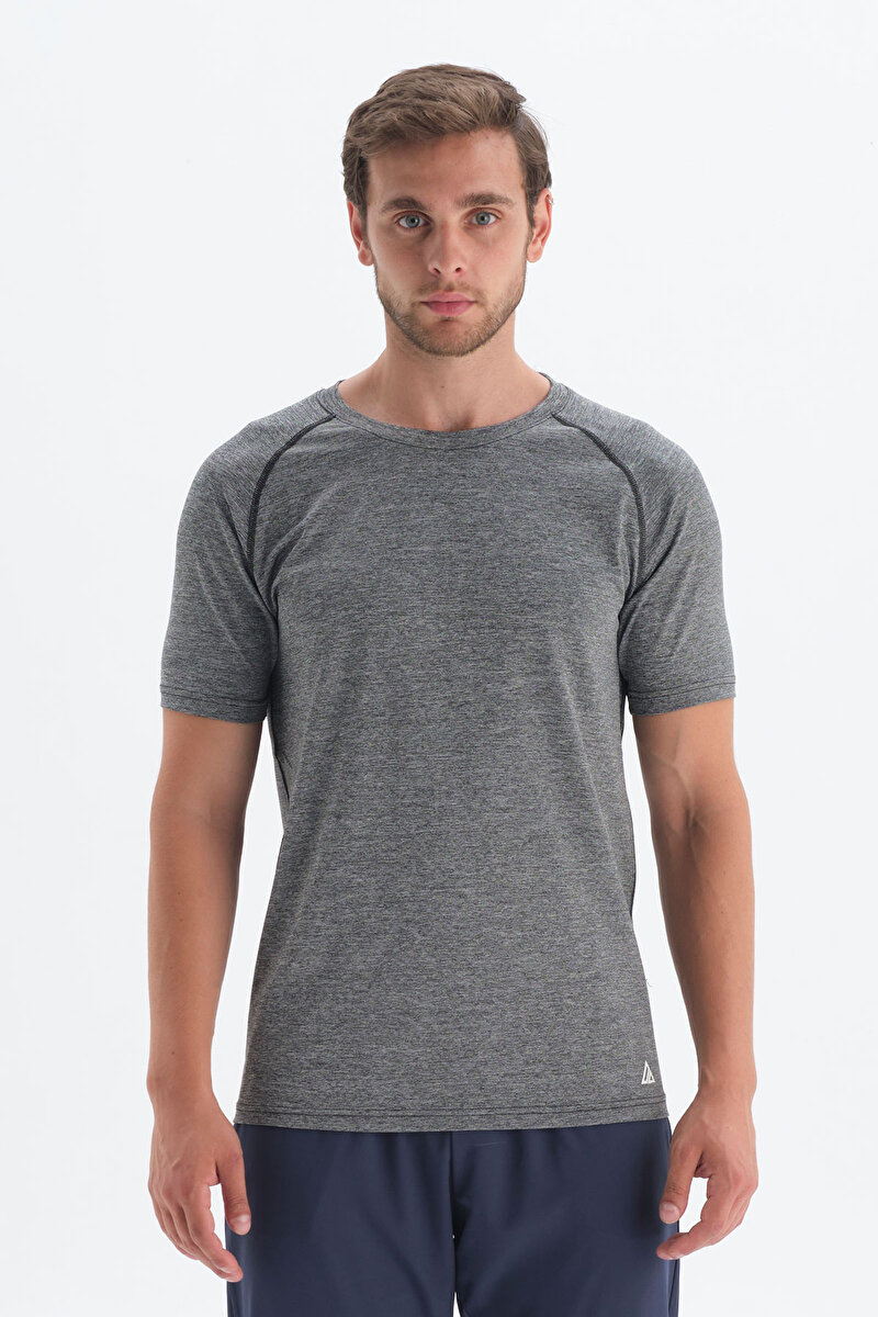 Dagi Mens Grey T-Shirt 22SM12079UK_GR | DAGI