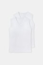 Dagi Mens White  T-Shirt Sleevless